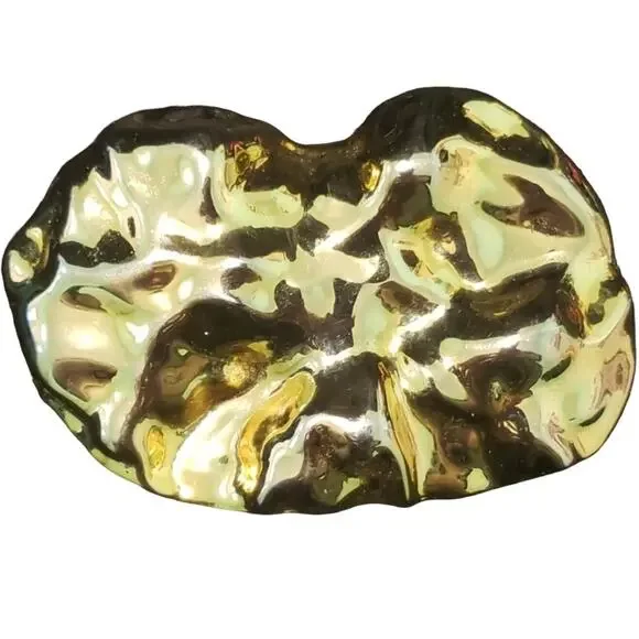 Vintage, Charmant Nugget Gold Belt‎ Buckle