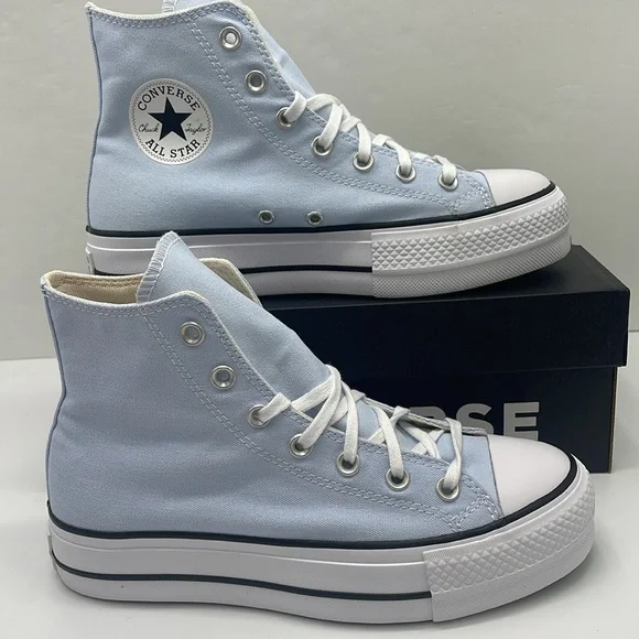 Converse WMNS Platform Sneakers A10644F CTAS LIFT. HI BLUE SUPERMOON/NATURAL IVR