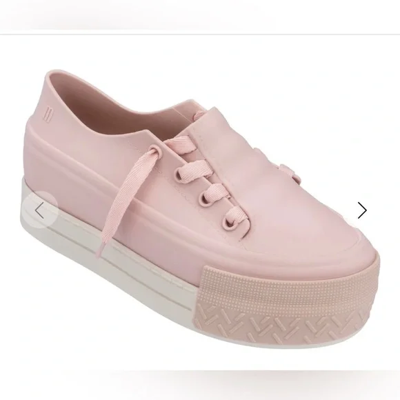 Melissa Ulitsa Womens‎ US 7 Chunky Rubber Platform Shoes Pink Brazil Made