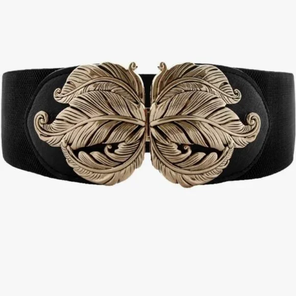 Versatile Style Wide Waist Belt Elastic Stretch