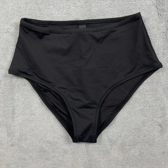 Skims Swim Brief Women Size S Onyx Recycled Swim Full Brief High Rise