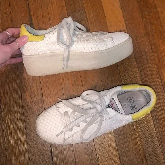 Ash Cult Platform Leather Sneakers Size 39