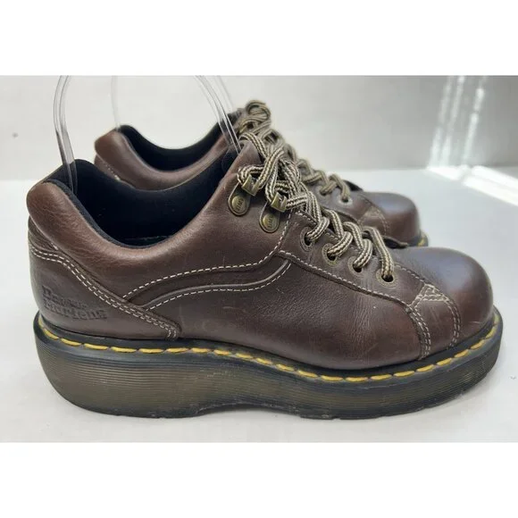 Dr. Martens 9861 Women’s Size 7 Brown Leather Oxford 90’s Chunky Y2k Platform