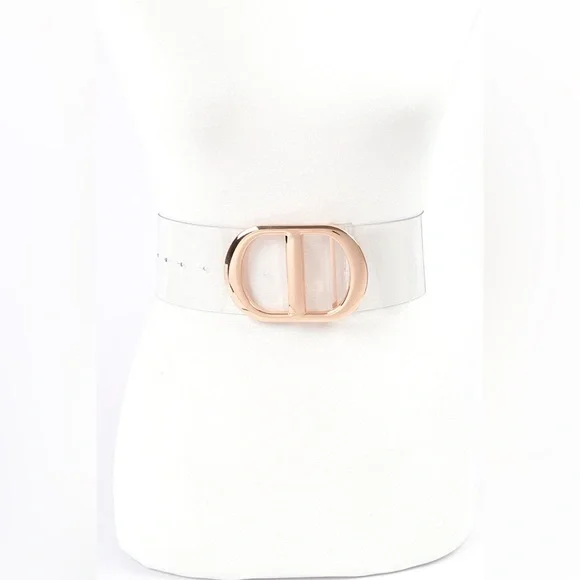 Clear Waist Statement Belt