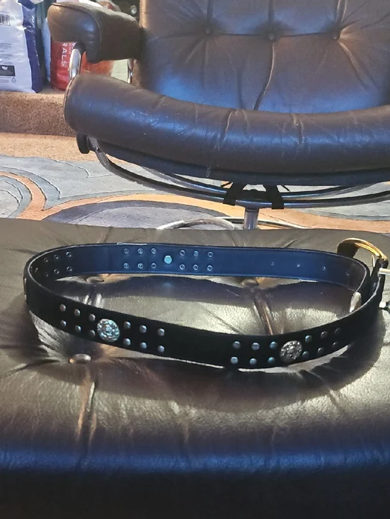 Versace Medusa Medallion Belt Size Small