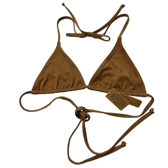 SKIMS Swim‎ Micro Triangle Top Almond XL