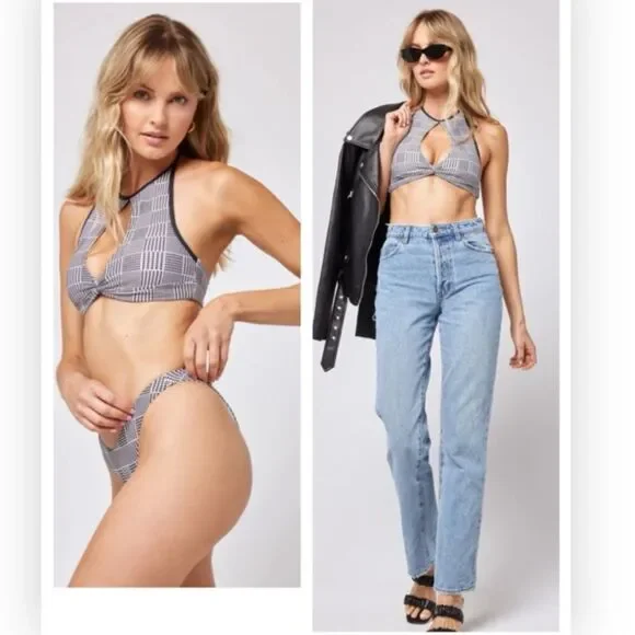 NWT | L*Space | Jessy Halter Cut Out Bikini Top | Sz L