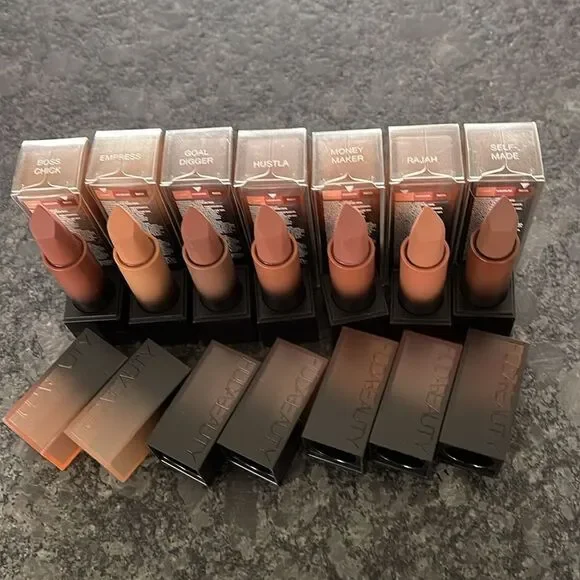 Huda Beauty Power Bullet Cream Glow Bossy Browns Lipstick pick your shade(s)!
