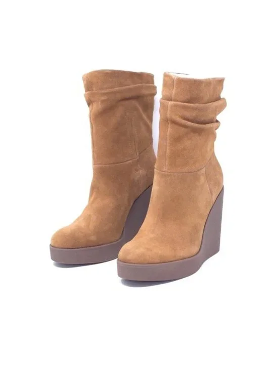 Jessica Simpson Mynette Slouch Wedge Bootie, Tuscan Tan, 8M