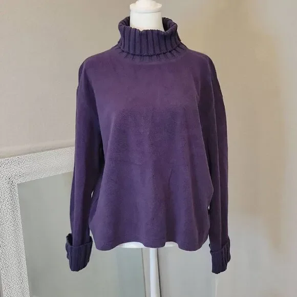 J.jill Women's Sherpa Knit Sweater Pullover Size LP