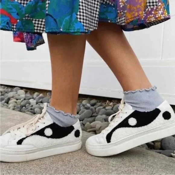SOLUDOS  Yin Yang Platform Sneakers Shoes Women's 10
