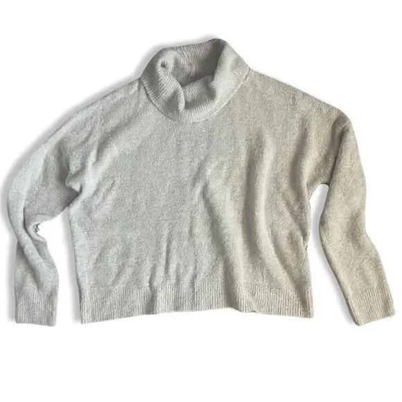 Daytrip Buckle Zipper Back Turtleneck Sweater - Medium