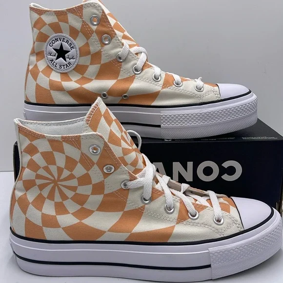 Converse WMNS A10010C CTAS LIFT HI ORANGE CANDY/WHITE/BLACK A10010C Platforms