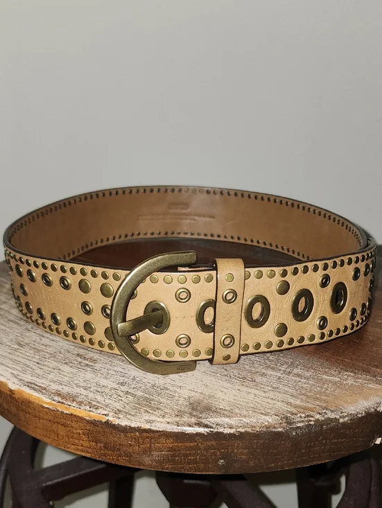 COACH Vintage Studded Tan Leather 2
