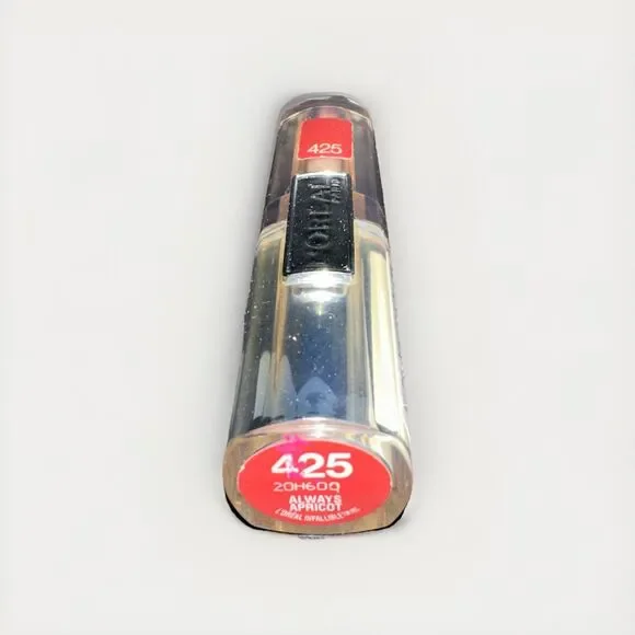 Loreal Infallible Lipstick 425 ALWAYS APRICOT silver tube