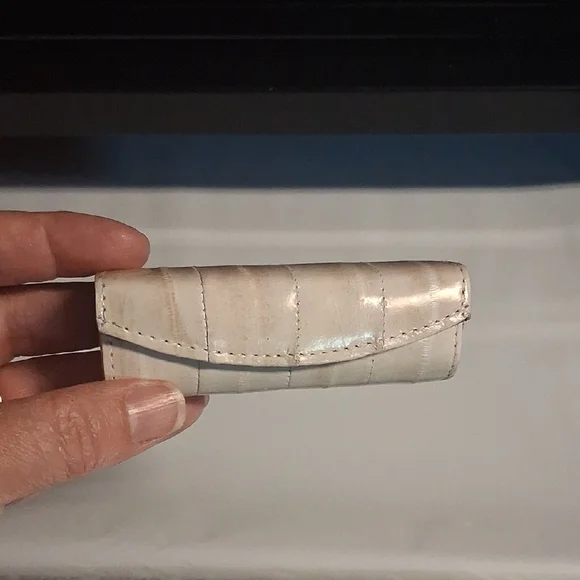 Vintage Eel Skin Lipstick Case With Mirror