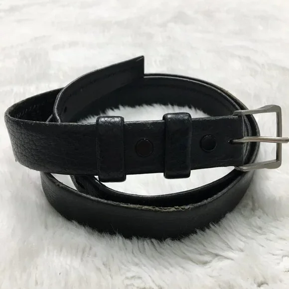 Dior Vintage Women’s Black Leather Belt Size 38