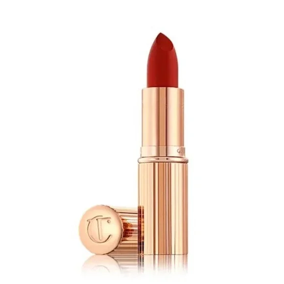Charlotte Tilbury K.I.S.S.I.N.G Lipstick So Red 0.12 oz Red Satin Finish New