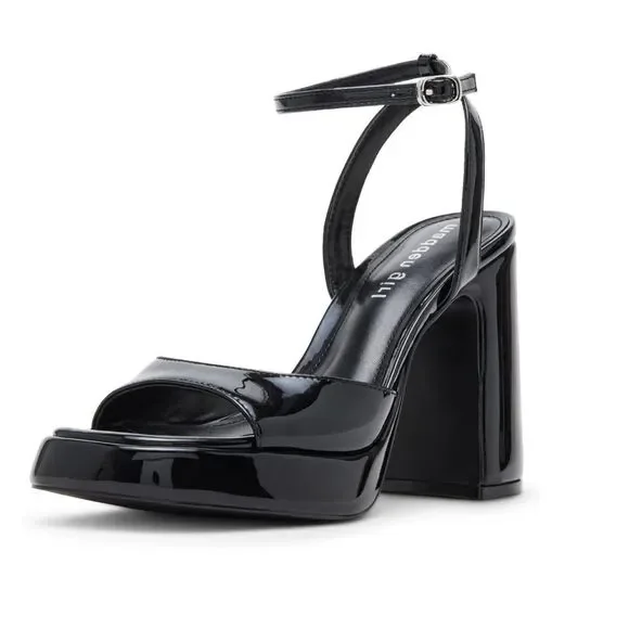 Madden Girl Women's Caicos Platform Black Patent NEW in Box