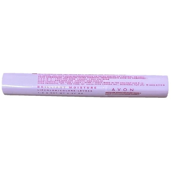 Avon Brilliant Moisture Crusade Rose Lipcolor Lipstick New Factory Sealed Y2K