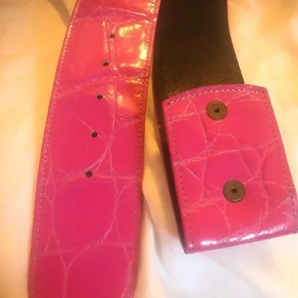 Stocko Vintage 50's XS/S Wide snake Chic Pink Belt