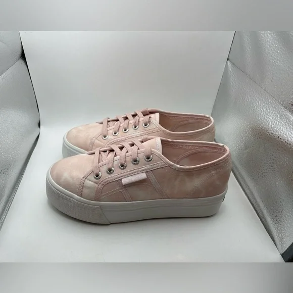 Superga pink marble platform sneakers women’s EU 37