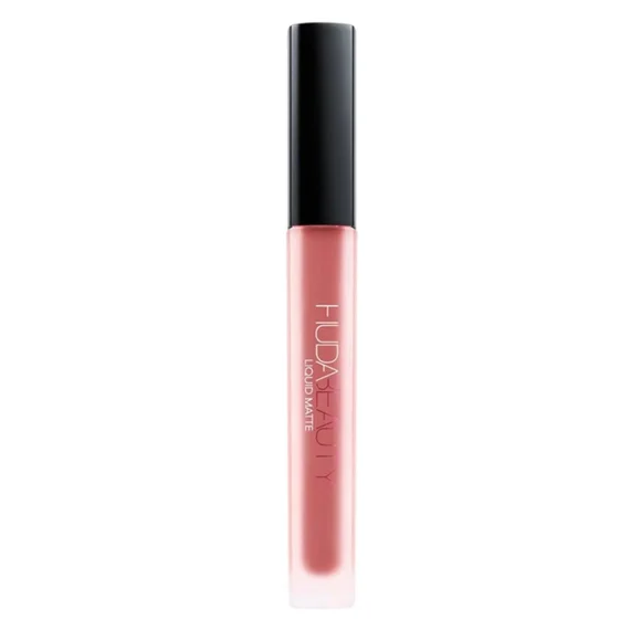New Huda Beauty Liquid Matte Lipstick Pink Nude Bombshell