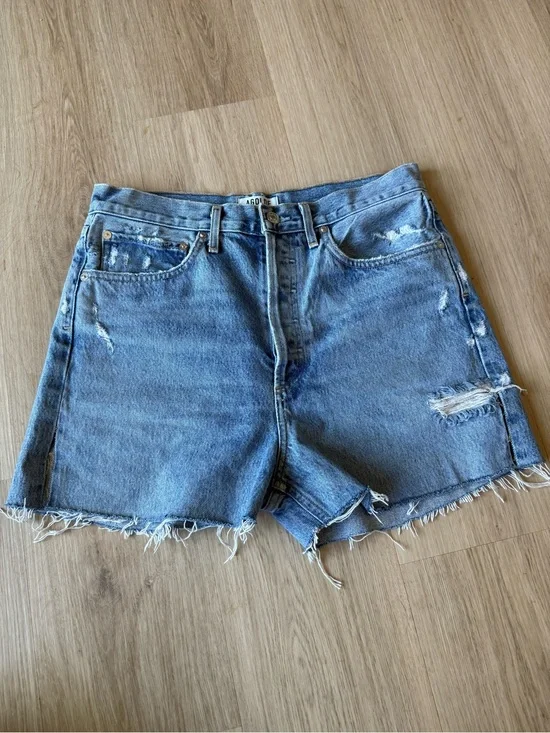 AGOLDE 90s Short Denim Cut Off 28 Long Inseam