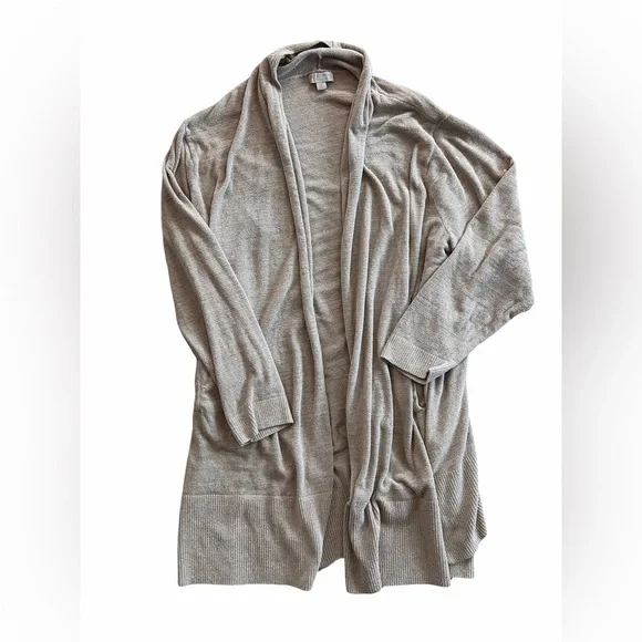 Barefoot Dreams Tan Open Front Cardigan