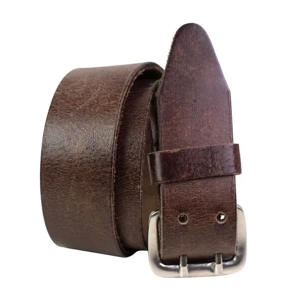 INDIA SADDLE BROWN GENUINE LEATHER 1 1/2