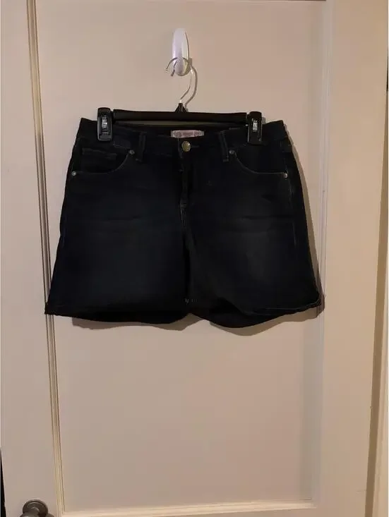 Dark Blue Denim Shorts