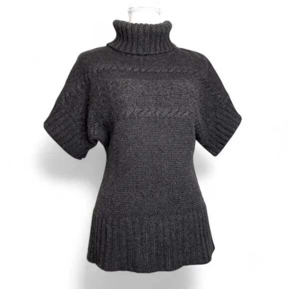 FWM Fenn Wright Manson Chunky Cable Knit Turtleneck Sweater Women's Autumn S