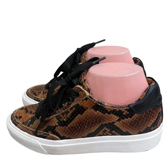 mens rag and bone Snake Skin Sneakers 37EU Or 7 US Lace Up‎ platform Laceup