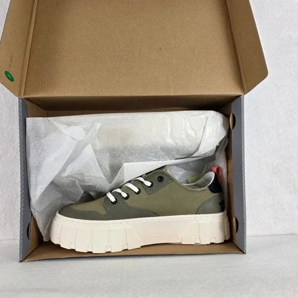 Palladium Pallatower LO Women's Platform Sneakers Size 9.5 Vetiver‎ New in Box