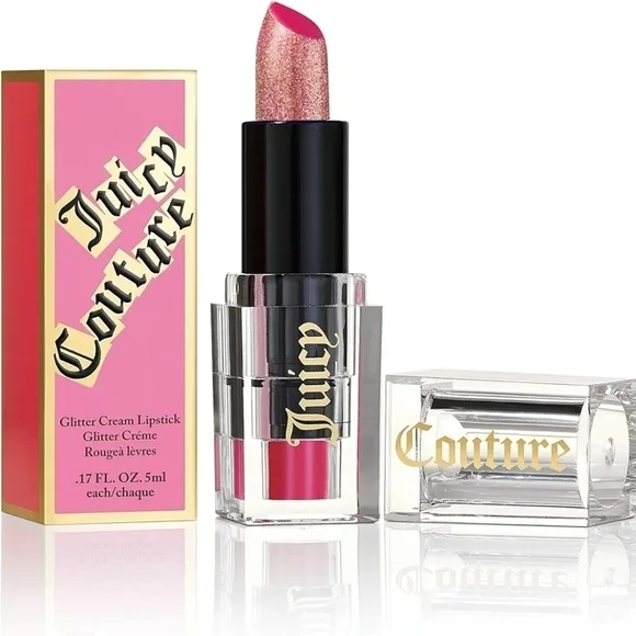 RETIRED Juicy Couture Ruby Rouge Glitter Cream Lipstick NIB
