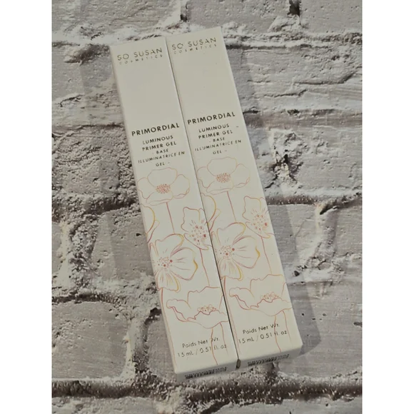 So Susan Cosmetics, Primordial Luminous Primer Gel Base, 15ml, NIB, Lot Of 2