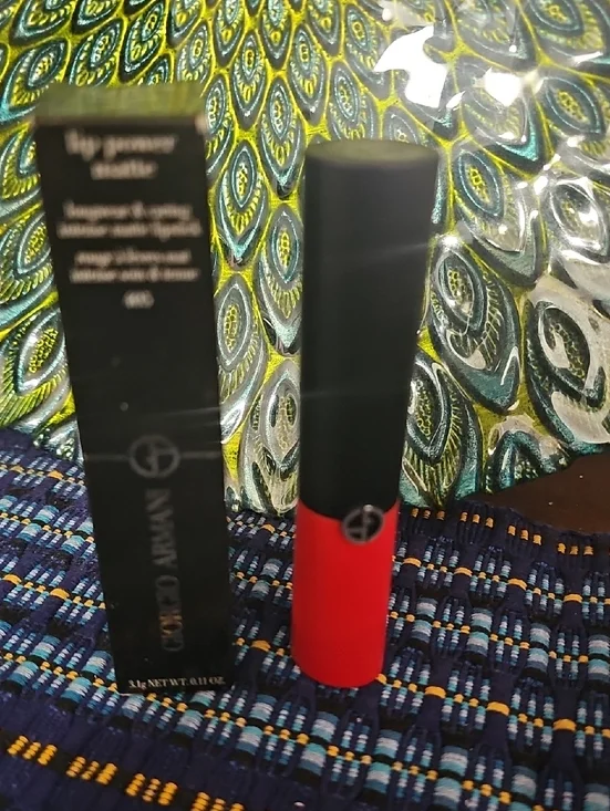 Giorgio Armani Red Satin-Matte Lipstick Stick