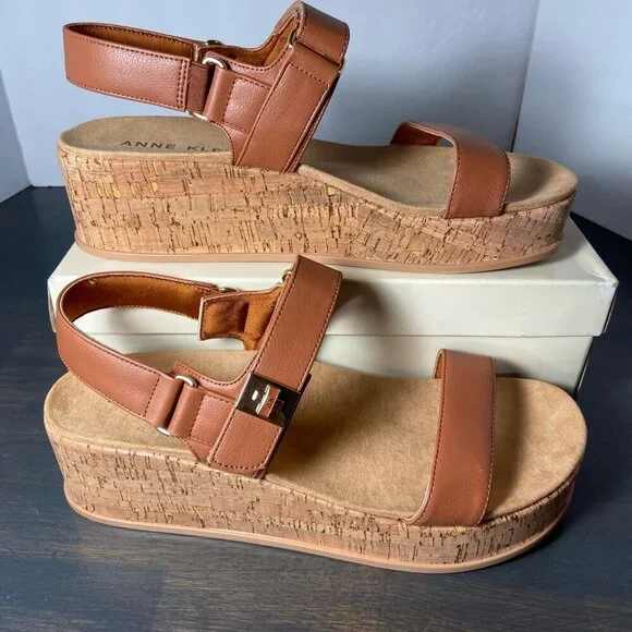 Anne Klein cork platform sandals - Woman's size 10.5-11 (NIB)