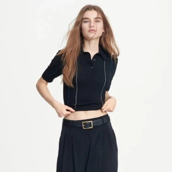 Rag & Bone Jamie Polo Extra Fine Merino Wool