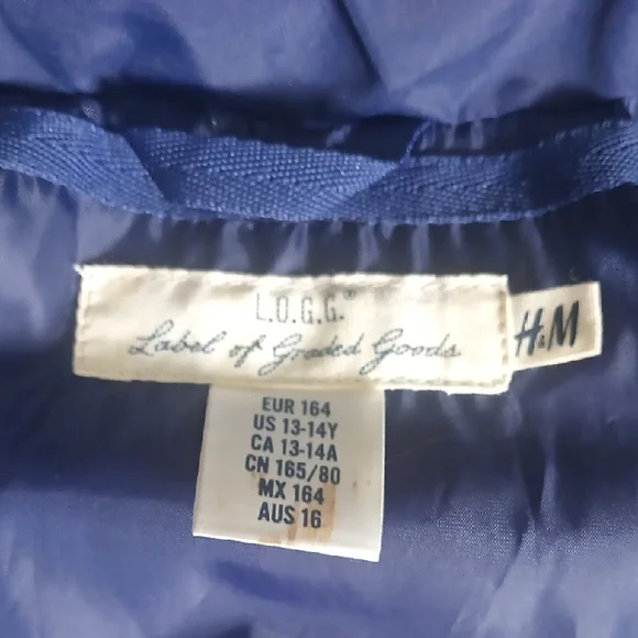 H&M Navy Blue Outerwear