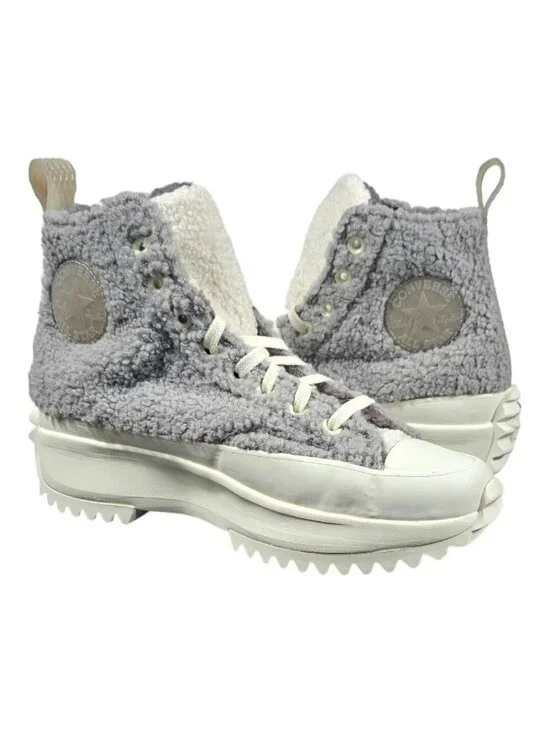 Converse Unisex Run Star Hike Sherpa Sneakers Size 7 Women's Mauve 172202C NWB