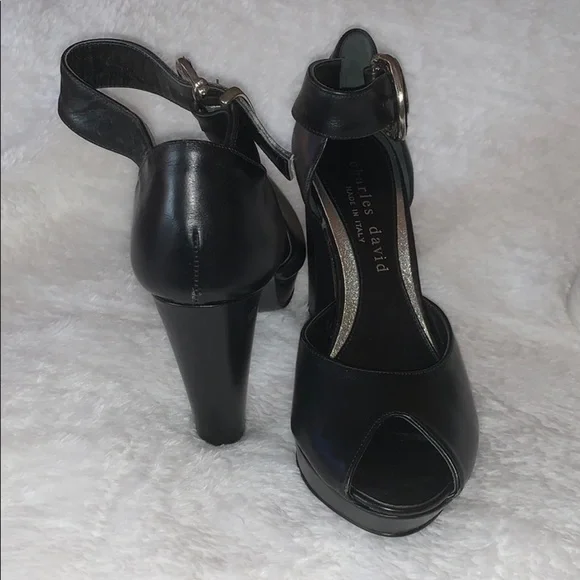 BNWOT Charles David Platform Peep Toe Heel