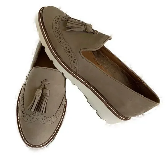 New! Find. Gray Tassel Platform Oxford Loafers