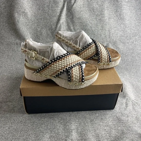 Anthropologie Kelsi Dagger Black Platform Sandals. NWT