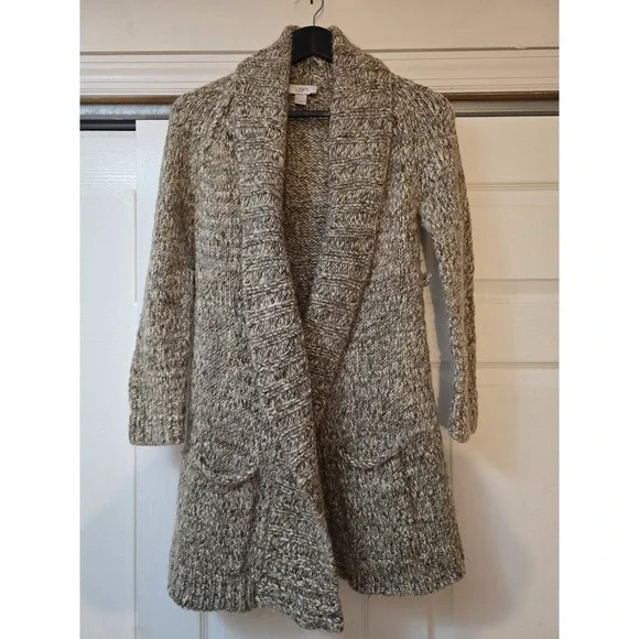 Loft ‎ Cardigan collar SZ Small Classic W/Belt Loops , 49% Wool
