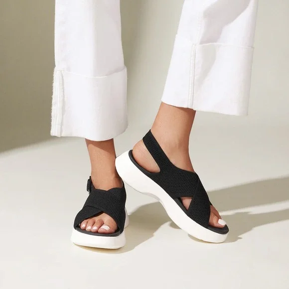 VIVAIA Kara Platform Sandals Black | EU 41.5 / US 10