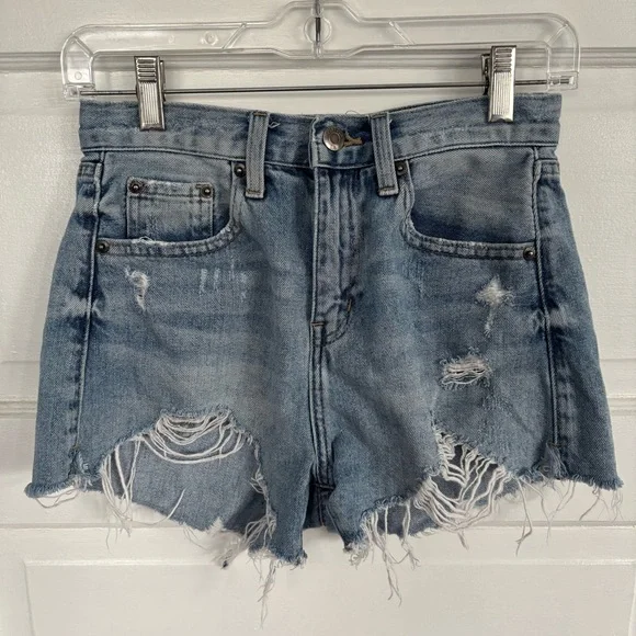 Pistola Distressed Denim Shorts