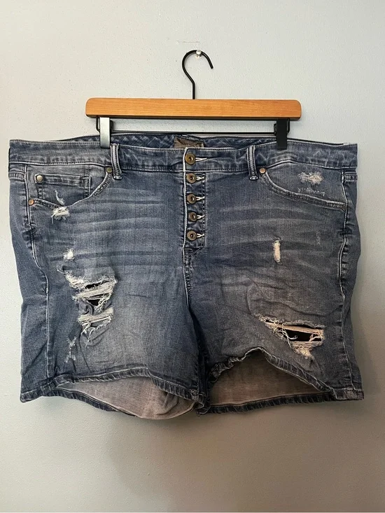 Torrid Distressed Denim Shorts