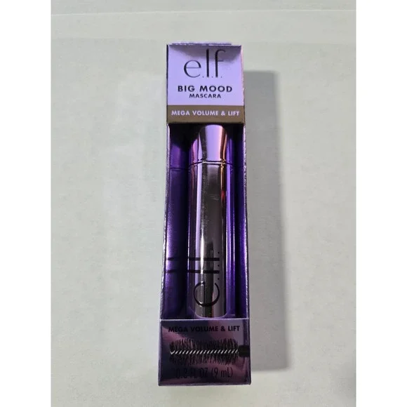 Elf Big Mood Mascara‎ Mega Volume and Lift Deep Brown .3 fl oz New in Box