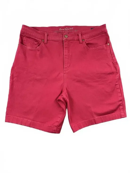 Gloria Vanderbilt Red Denim Shorts